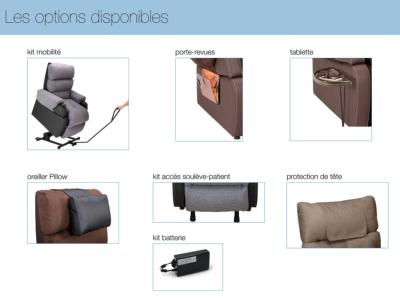 Fauteuil releveur COCOON 2 moteurs 1ere G